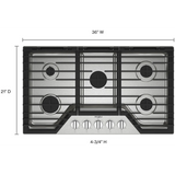 Whirlpool Tope de Gas de 36" con 5 Quemadores y Parrillas de Hierro Fundido Abatibles EZ-2-Lift™