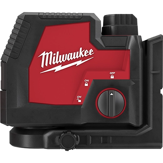 Milwaukee Láser verde recargable de líneas cruzadas y puntos de plomada