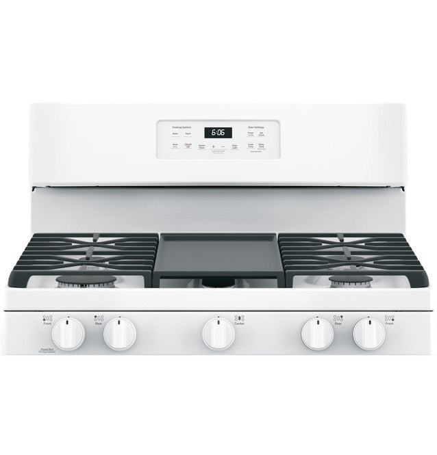 GE® 30" Gas Range with Integrated Griddle