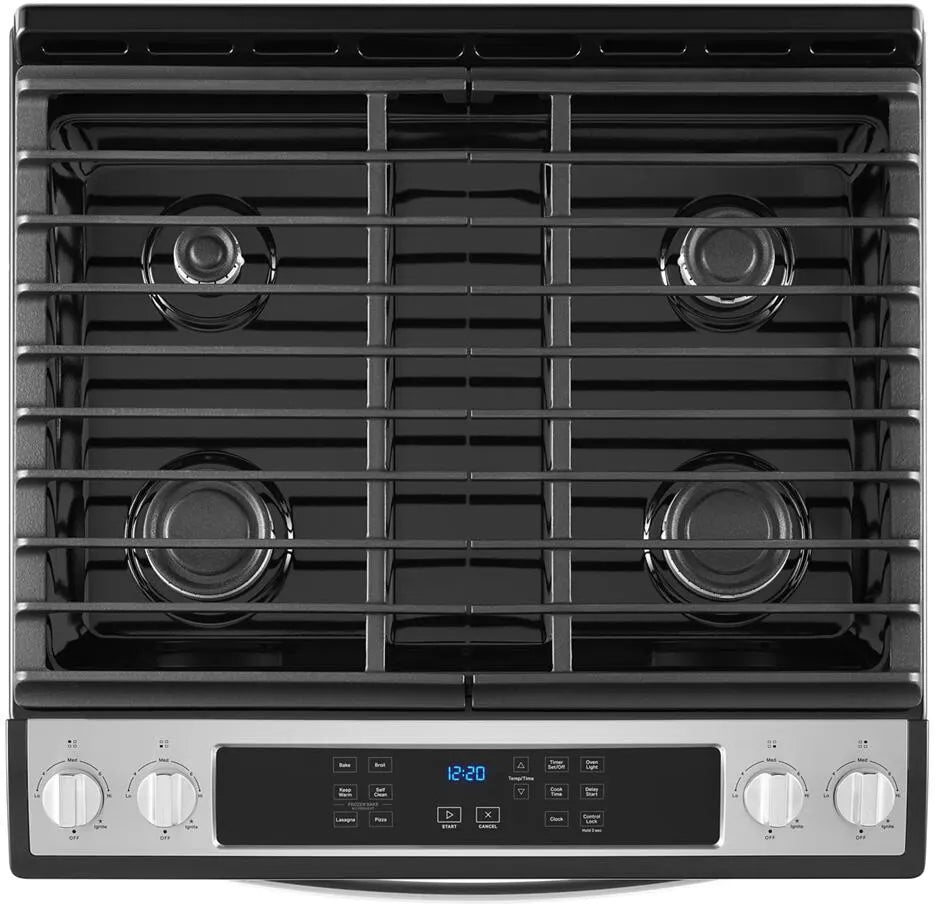 Whirlpool 5 cu. ft. Gas Range With Frozen Bake™ Technology-Stainless Steel