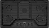 Whirlpool Tope de Gas de 36" con 5 Quemadores y Parrillas de Hierro Fundido Abatibles EZ-2-Lift™ (Negro)