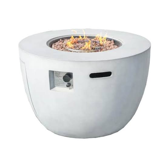 Mesa de Fogata de Gas Numa DWG-2160-GR de Exterior (Gris) | 50,000 BTU