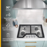 Whirlpool 30-inch Gas Cooktop with EZ-2-Lift™ Hinged Cast-Iron Grates