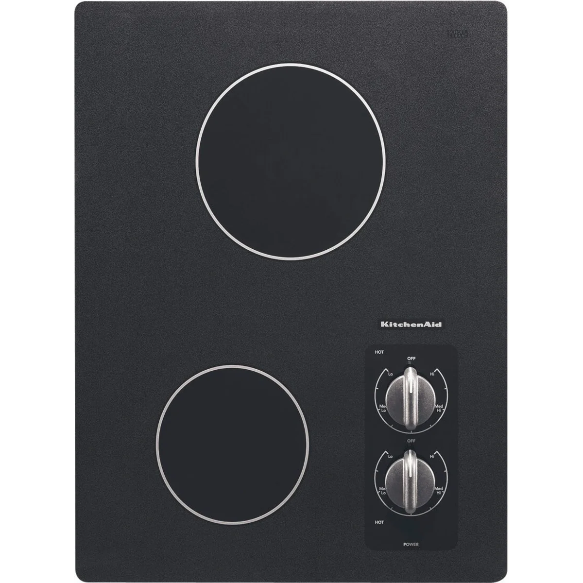 Placa de Cocción Eléctrica KitchenAid KECC056RBL de 2 Elementos