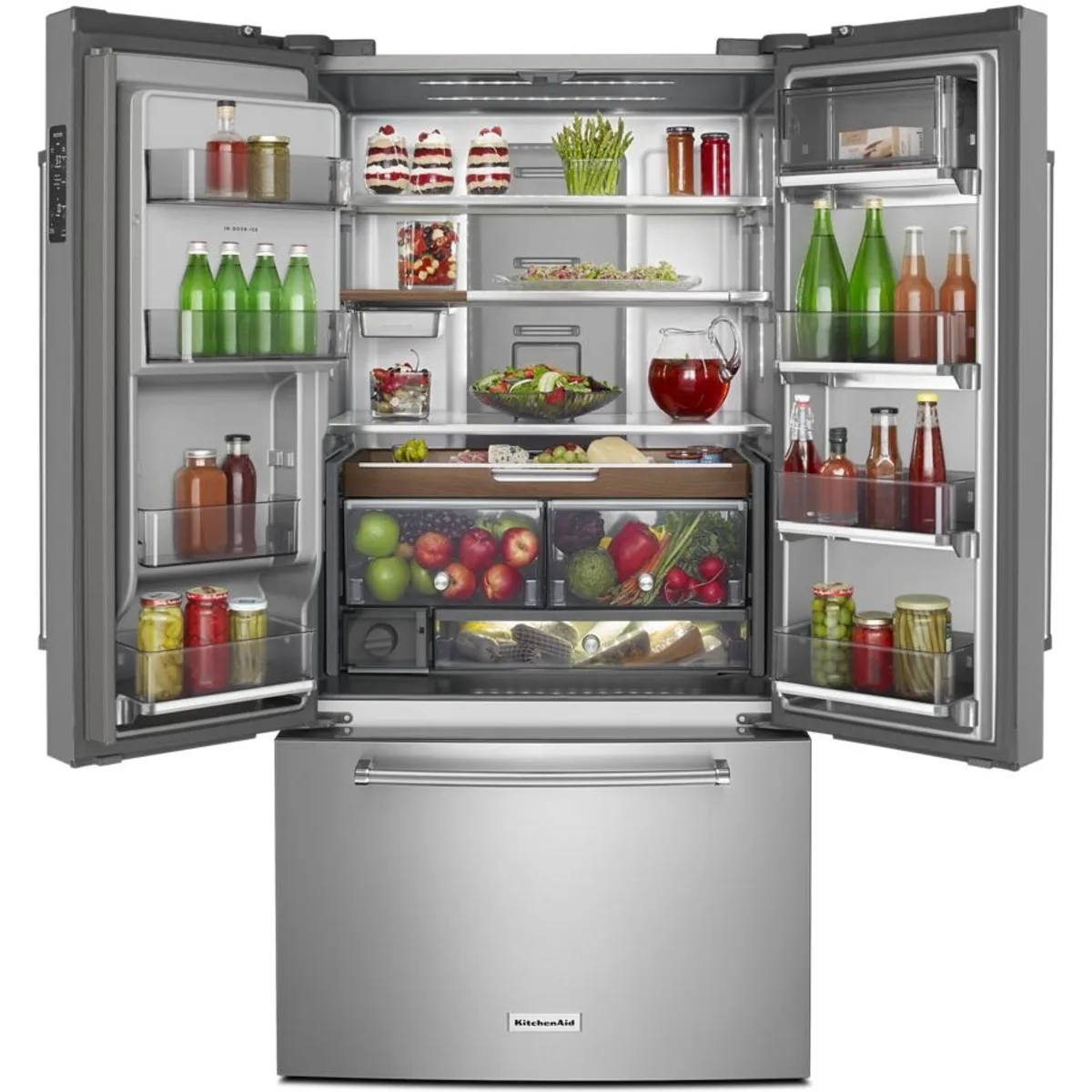 Refrigerador French Door KitchenAid KRFC704FPS de 36 Pulgadas con Acabado PrintShield