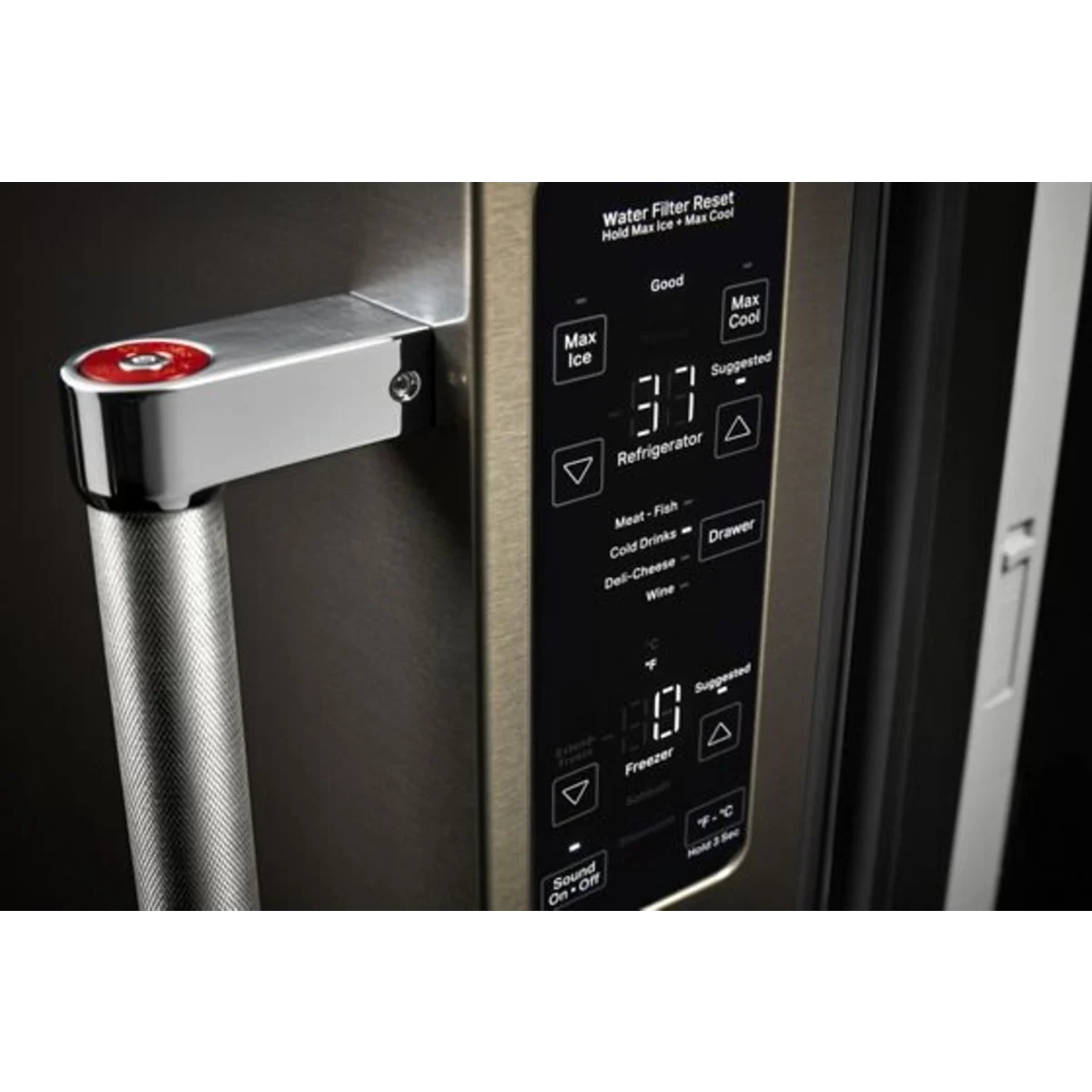 Refrigerador French Door KitchenAid KRFC704FPS de 36 Pulgadas con Acabado PrintShield