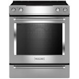 KitchenAid KSEB900ESS 30 Inch Slide-In Electric Range with 5 Elements