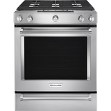 KSGB900ESS 30-Inch 5 Burner Gas Convection Slide-In Range with Baking Drawer