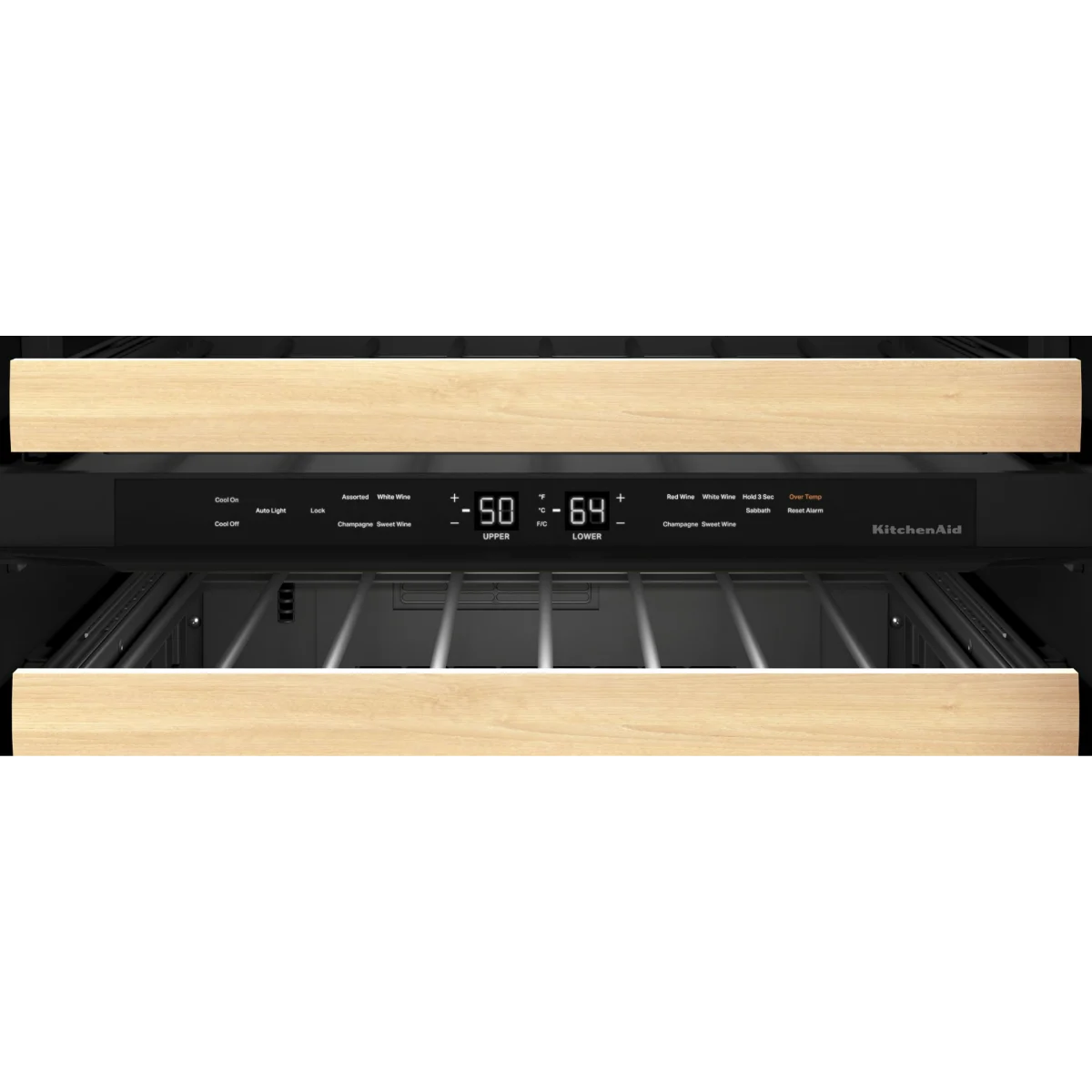 Vinera Empotrable KitchenAid KUWR214KSB de 24 Pulgadas con Puerta de Vidrio