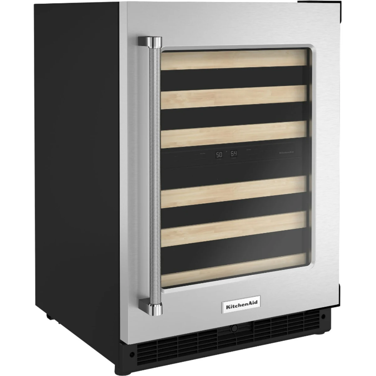 Vinera Empotrable KitchenAid KUWR214KSB de 24 Pulgadas con Puerta de Vidrio