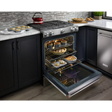 KSGB900ESS 30-Inch 5 Burner Gas Convection Slide-In Range with Baking Drawer