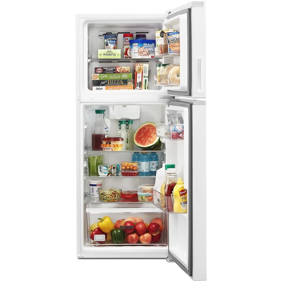 Whirlpool WRT112CZJW Nevera Counter-Depth Top Freezer de 24" y 11.6 cu. ft. - Blanco