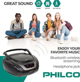 Radio Boombox PHILCO PJB2120BTK con Bluetooth
