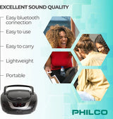 Radio Boombox PHILCO PJB2120BTK con Bluetooth