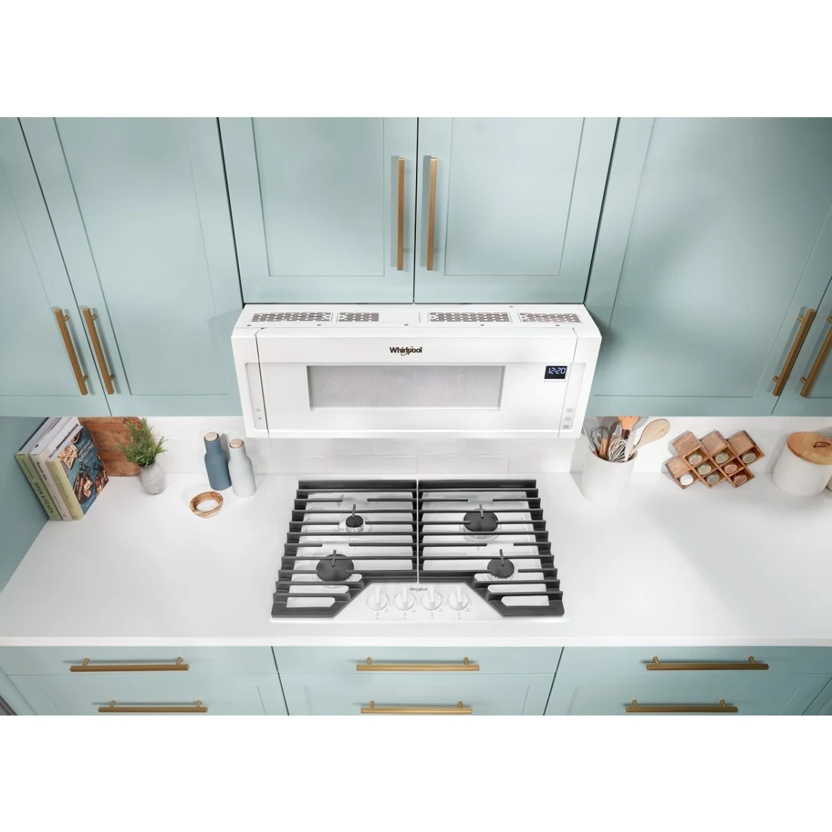 Whirlpool Tope de Gas de 30" con Parrillas de Hierro Fundido Abatibles EZ-2-Lift™
