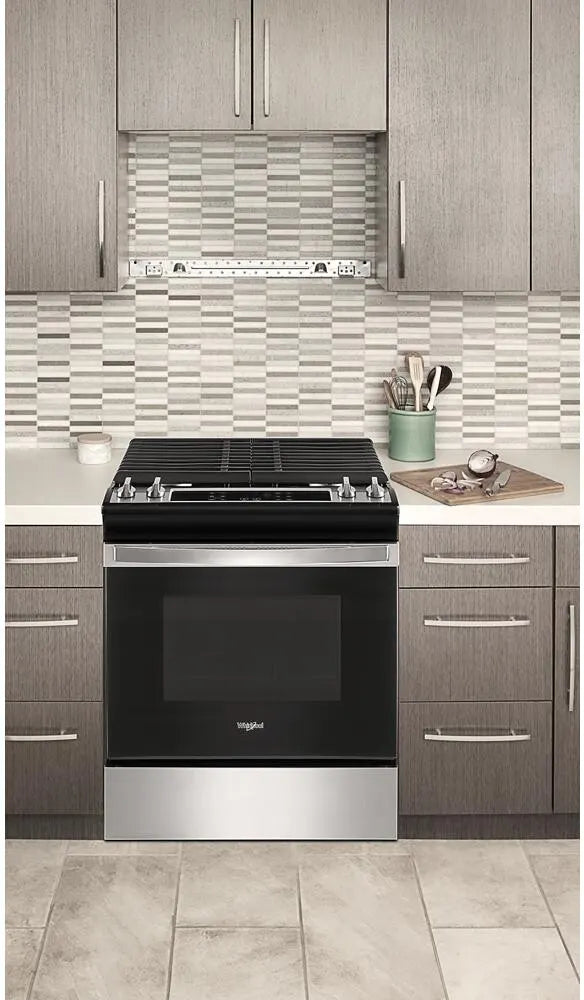 Whirlpool 5 cu. ft. Gas Range With Frozen Bake™ Technology-Stainless Steel