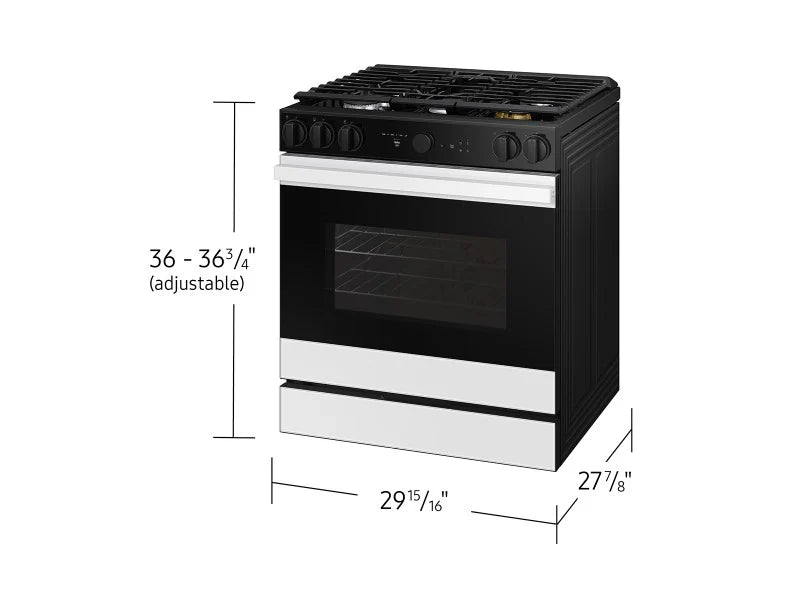 Estufa a Gas Samsung Bespoke de 30 Pulgadas con Air Fry