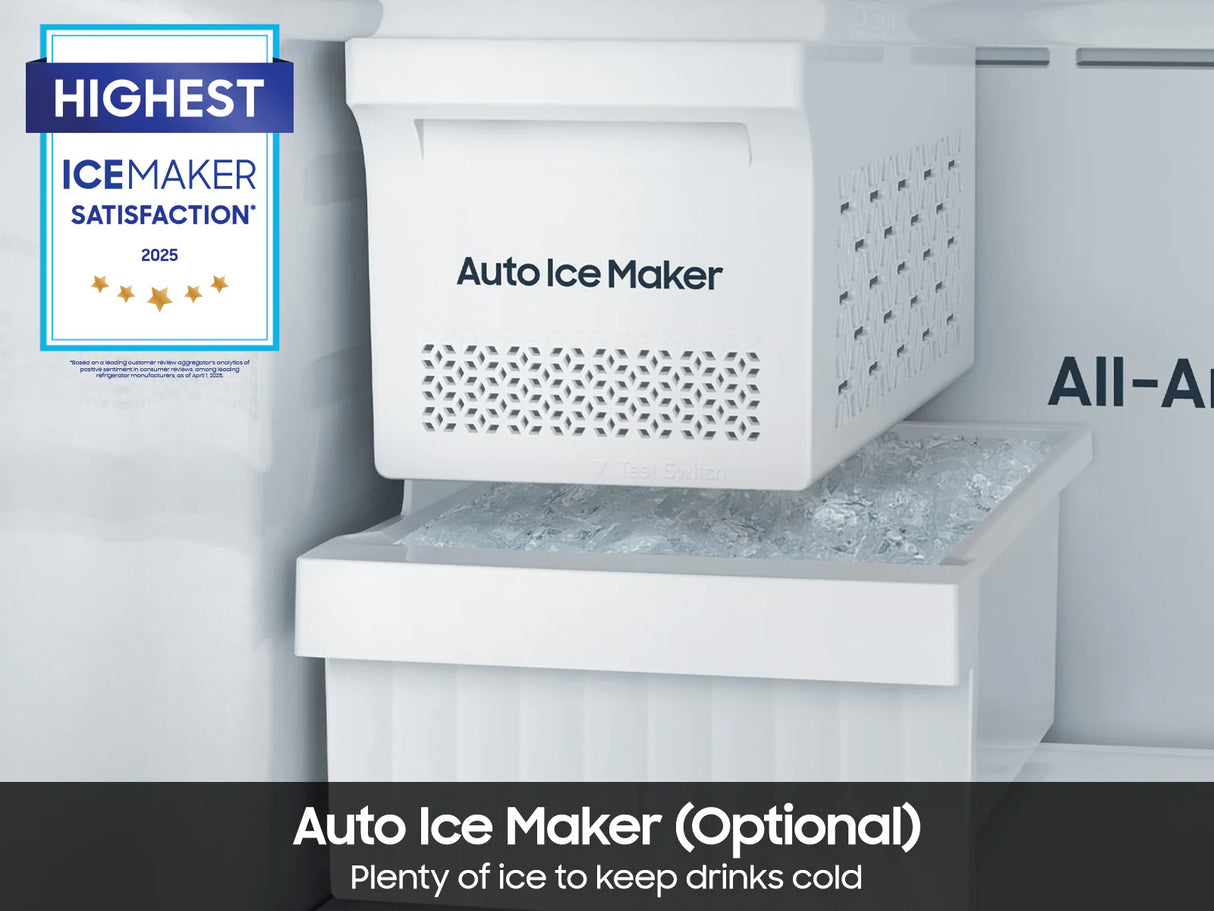 Refrigerador Samsung Bespoke con Congelador Superior de 18 Pies Cúbicos