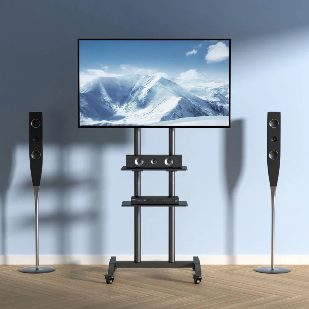 Base / Soporte Móvil para TV TC70 VEVOR con Ruedas y Repisas