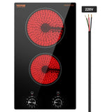 VEVOR Portable Electric Cooktop – 2-Burner Ceramic Stove