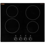 Estufa de Tope Eléctrica VEVOR 24" de 4 Hornillas (220V) | Modelo LT4-79