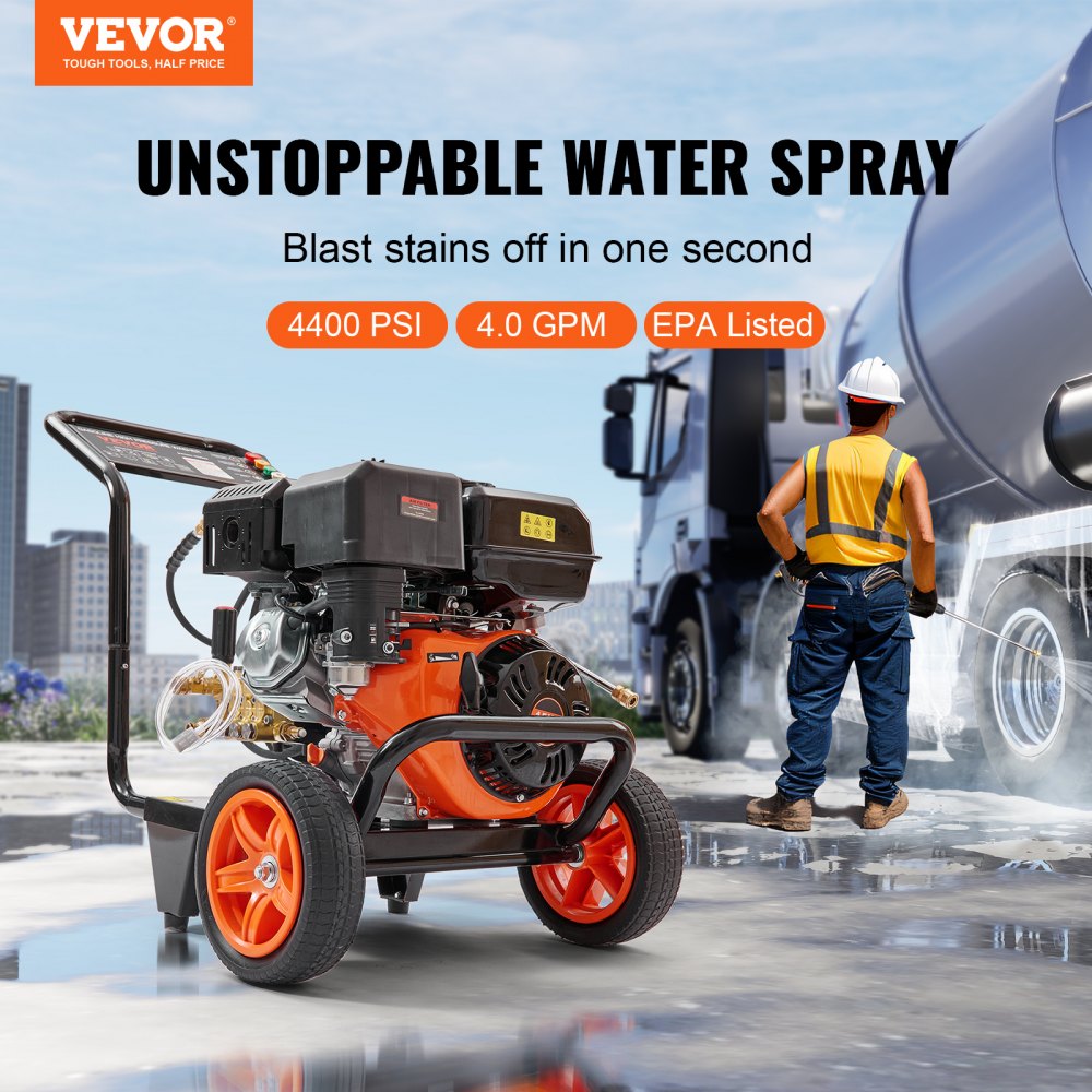 VEVOR Gas Pressure Washer, 4400 PSI 4.0 GPM