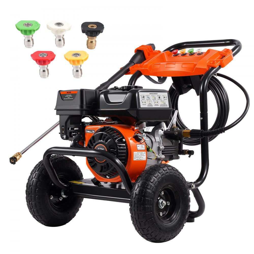 VEVOR Power Washer 3500 PSI – 7 HP Engine & Steel Frame