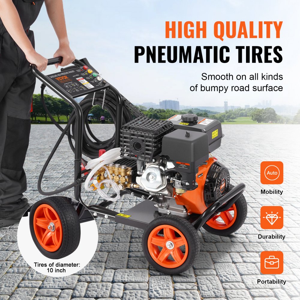 Máquina de Presión a Gasolina VEVOR G250A – 4400 PSI / 4.0 GPM