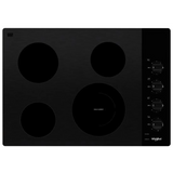 Estufa de Vitrocerámica Empacada Whirlpool WCE55US0HB de 30", 4 Quemadores